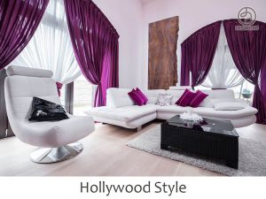 Hollywood style example rooms