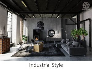 Industrial style example rooms