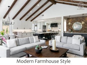 Modern farmhouse style example rooms