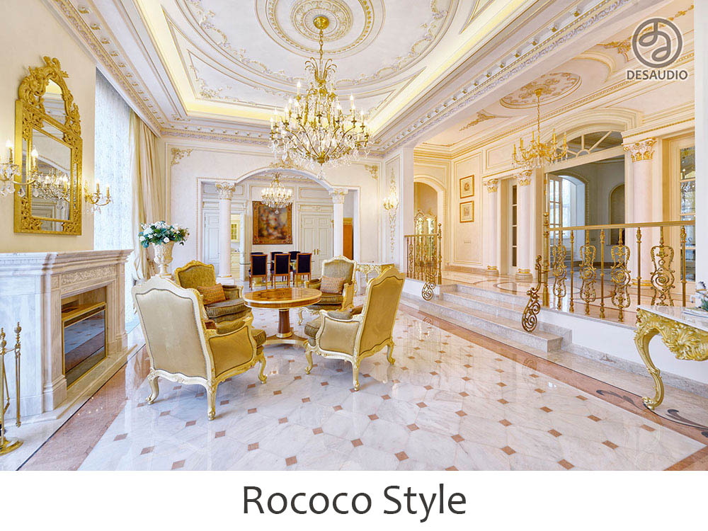 Rococo style example rooms