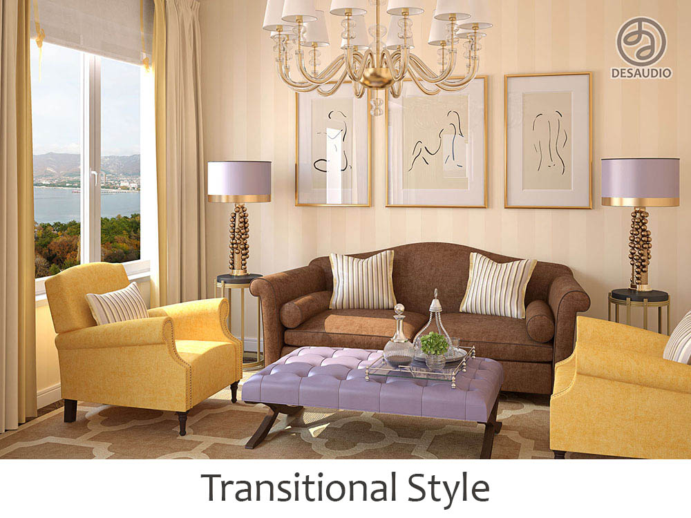 Transitional style example rooms