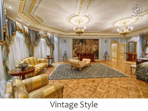 Vintage style example rooms
