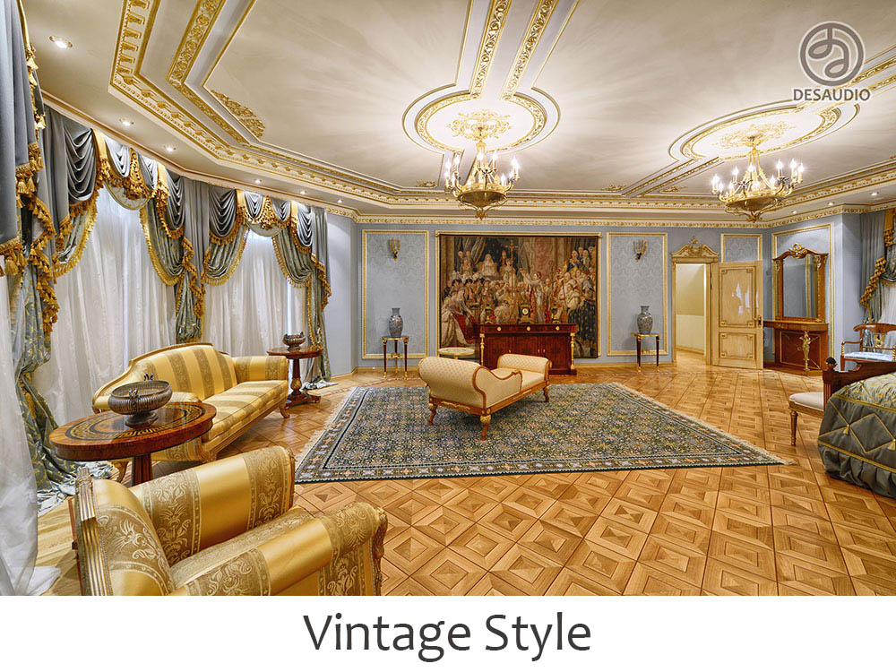 Vintage style example rooms