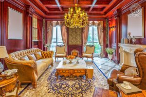 Overview of Desaudio designs in vintage style example room # 9